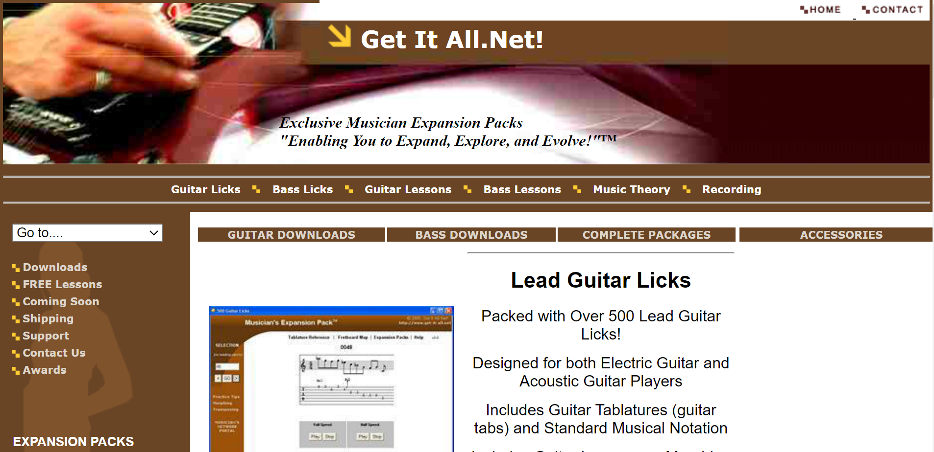 Get-It-All.Net! – Musician Expansion Packs & Portal